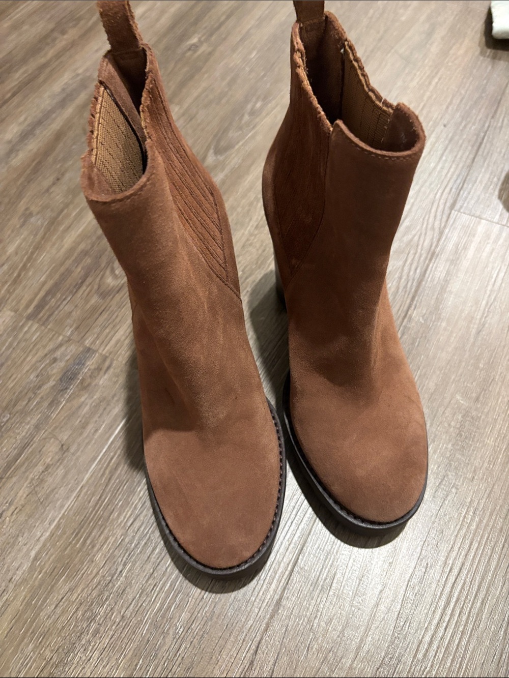 Antonio Melani 7M Women's Suede Ankle Booties in Brown